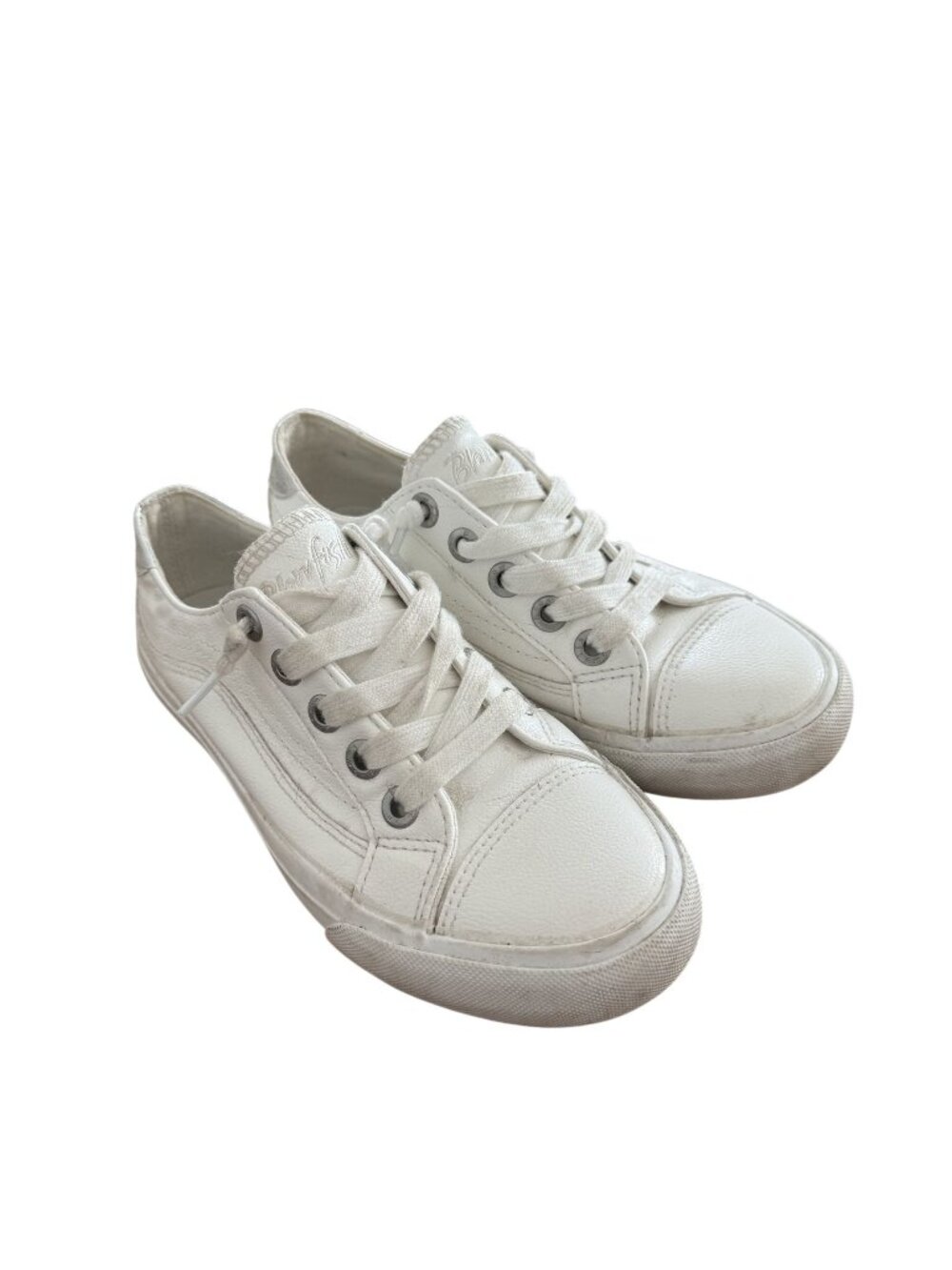 Blowfish Malibu White Lace-Up leather sneakers Womens Casual Size 6